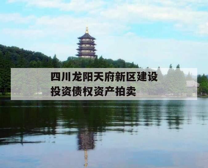 四川龙阳天府新区建设投资债权资产拍卖
