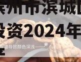 山东滨州市滨城区经济开发投资2024年债权资产