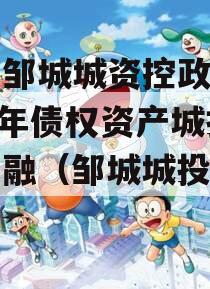 山东邹城城资控政信2024年债权资产城投债定融（邹城城投集团）