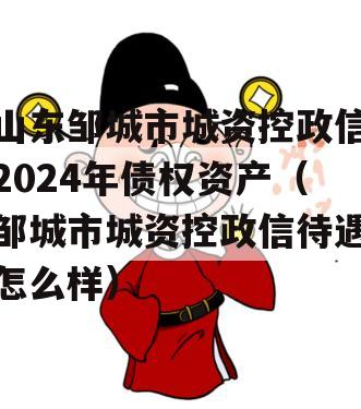 山东邹城市城资控政信2024年债权资产（邹城市城资控政信待遇怎么样）