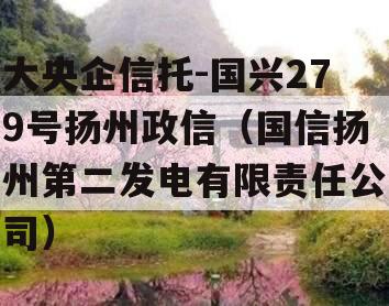 大央企信托-国兴279号扬州政信（国信扬州第二发电有限责任公司）