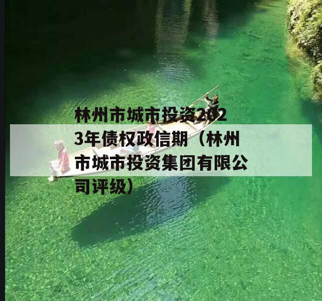 林州市城市投资2023年债权政信期（林州市城市投资集团有限公司评级）
