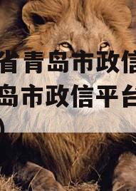 山东省青岛市政信项目（青岛市政信平台公司名录）