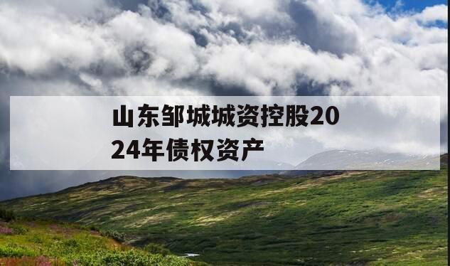 山东邹城城资控股2024年债权资产