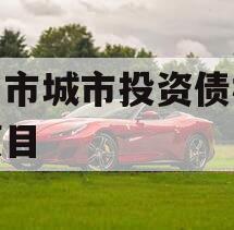 林州市城市投资债权融资项目