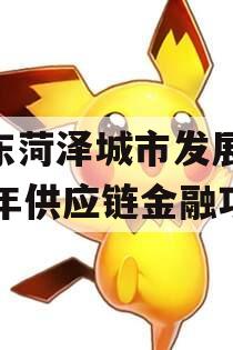山东菏泽城市发展2023年供应链金融项目