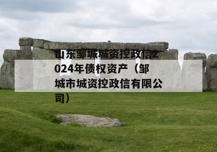 山东邹城城资控政信2024年债权资产（邹城市城资控政信有限公司）