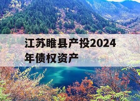 江苏睢县产投2024年债权资产