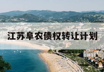 江苏阜农债权转让计划