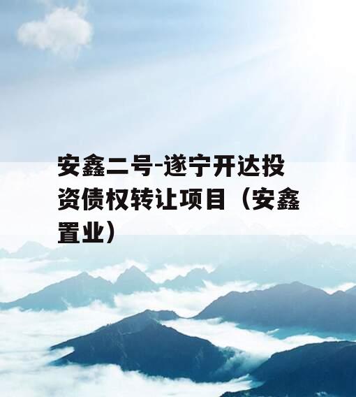 安鑫二号-遂宁开达投资债权转让项目（安鑫置业）