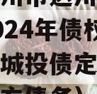 四川达州市达川区政信投资2024年债权资产项目城投债定融（达州市地方债务）