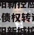西安咸阳新控应收账款2024年债权转让项目（咸阳新城控政信）
