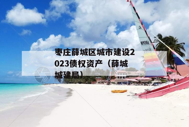 枣庄薛城区城市建设2023债权资产（薛城城建局）