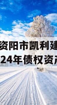 四川资阳市凯利建设投资2024年债权资产