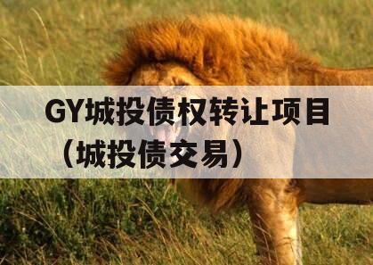 GY城投债权转让项目（城投债交易）
