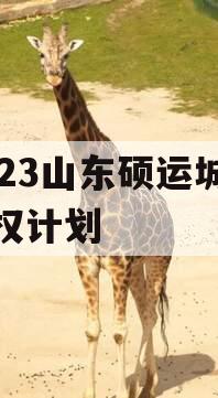 2023山东硕运城投债权计划