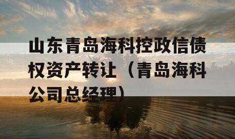 山东青岛海科控政信债权资产转让（青岛海科公司总经理）