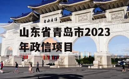 山东省青岛市2023年政信项目