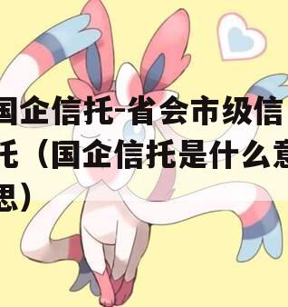 国企信托-省会市级信托（国企信托是什么意思）