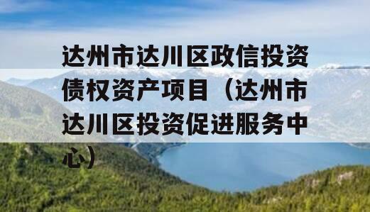 达州市达川区政信投资债权资产项目（达州市达川区投资促进服务中心）