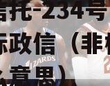 国企信托-234号青岛非标政信（非标信托是什么意思）