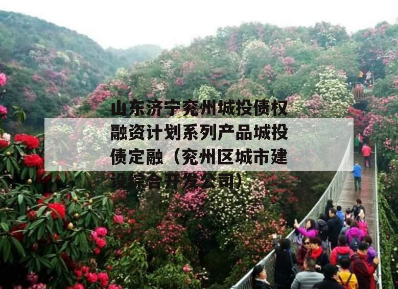 山东济宁兖州城投债权融资计划系列产品城投债定融（兖州区城市建设综合开发公司）