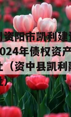 四川资阳市凯利建设投资2024年债权资产转让（资中县凯利融城地址）