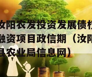 汝阳农发投资发展债权融资项目政信期（汝阳县农业局信息网）