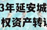 2023年延安城市建投债权资产转让