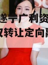2024遂宁广利资产收益权转让定向融资计划