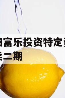 绵阳富乐投资特定资产拍卖二期
