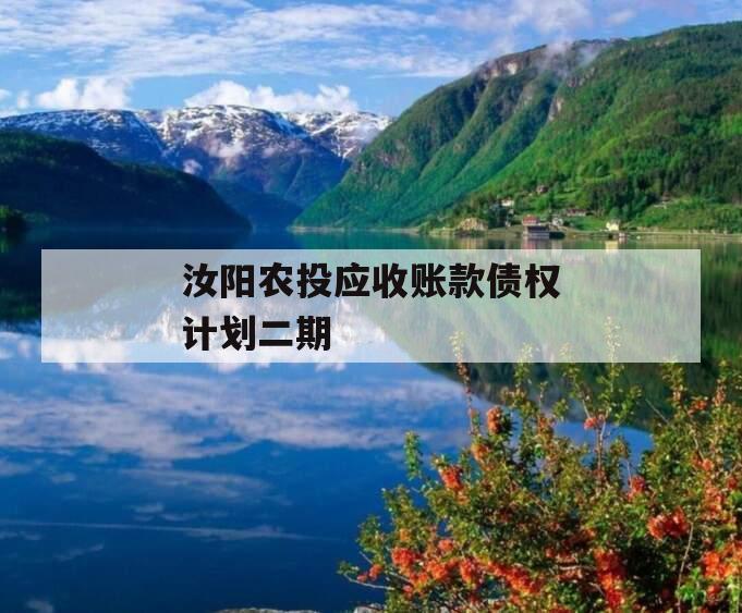 汝阳农投应收账款债权计划二期