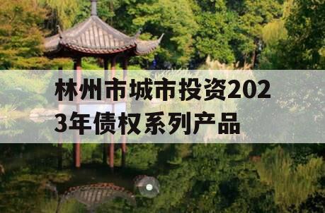 林州市城市投资2023年债权系列产品