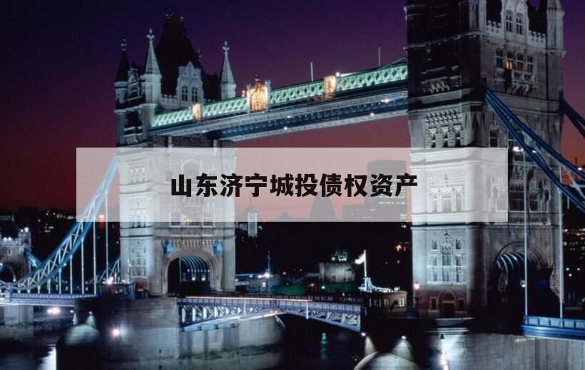 山东济宁城投债权资产