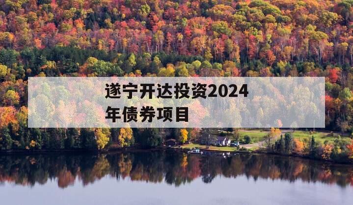 遂宁开达投资2024年债券项目