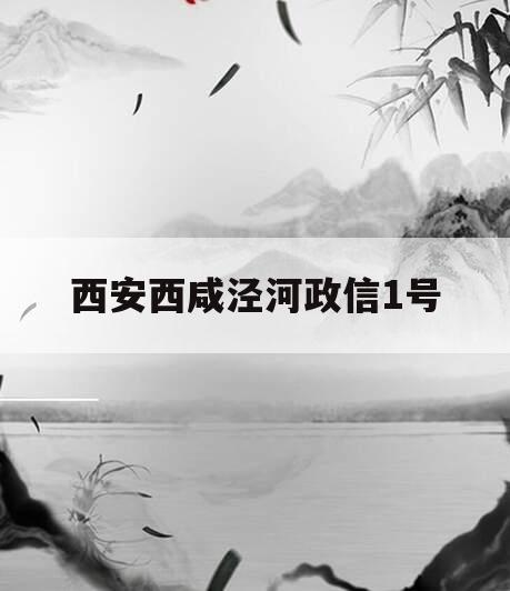 西安西咸泾河政信1号