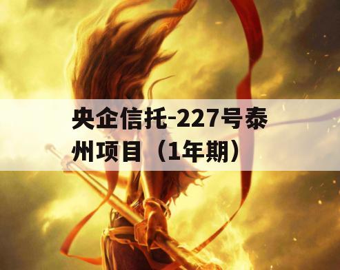 央企信托-227号泰州项目（1年期）