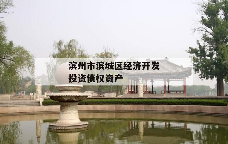 滨州市滨城区经济开发投资债权资产