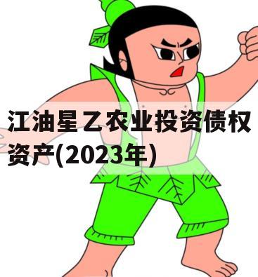 江油星乙农业投资债权资产(2023年)