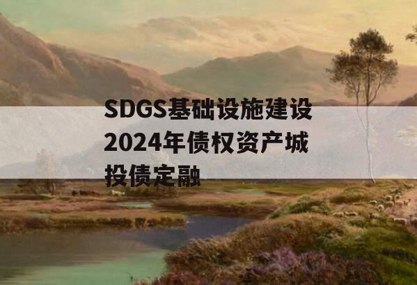 SDGS基础设施建设2024年债权资产城投债定融