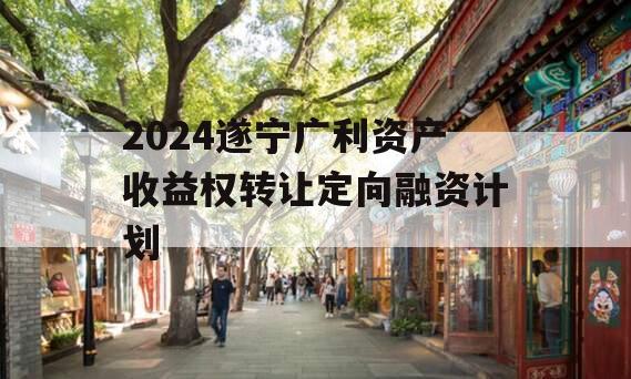 2024遂宁广利资产收益权转让定向融资计划