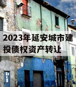 2023年延安城市建投债权资产转让