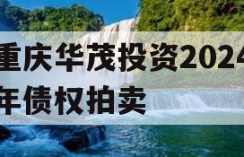 重庆华茂投资2024年债权拍卖