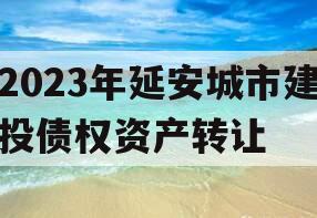 2023年延安城市建投债权资产转让