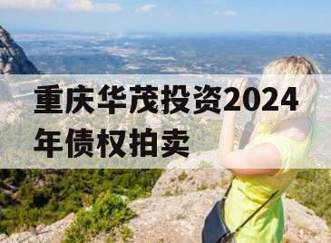 重庆华茂投资2024年债权拍卖