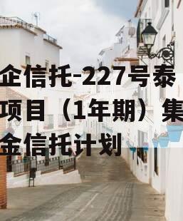 央企信托-227号泰州项目（1年期）集合资金信托计划