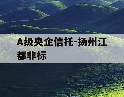 A级央企信托-扬州江都非标