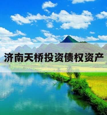 济南天桥投资债权资产