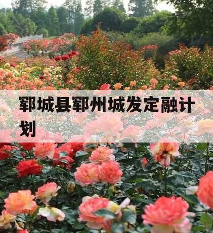 郓城县郓州城发定融计划