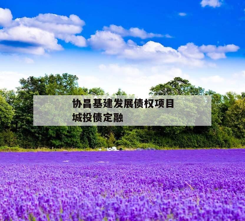 协昌基建发展债权项目城投债定融